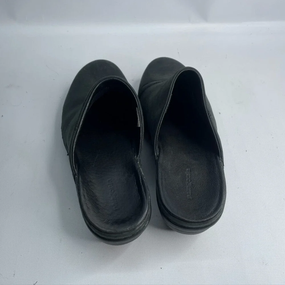 Patagonia Size 8.5 Better Clog Slide Mules Leather Shoe Black Style T11500 - Picture 4 of 8